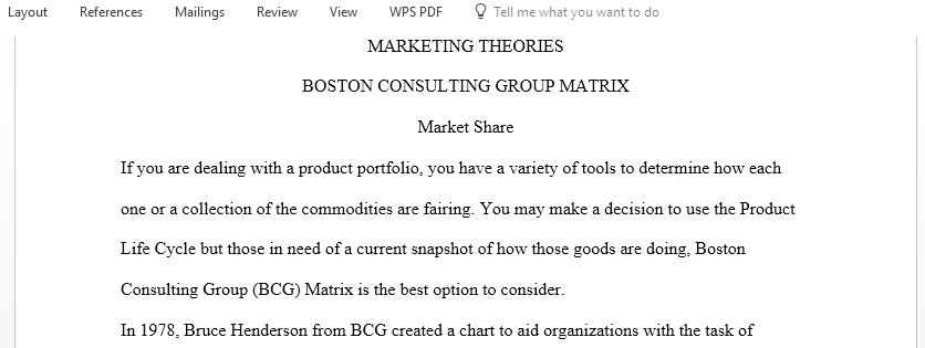 Boston Consulting Group growth-Share Matrix