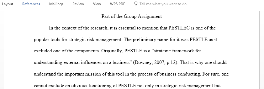 PESTLEC analysis  framework