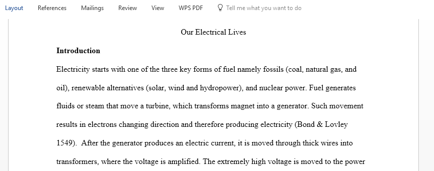 Write a short essay describing ways how electricity is produced and explaining whether science has successfully managed to produce clean energy