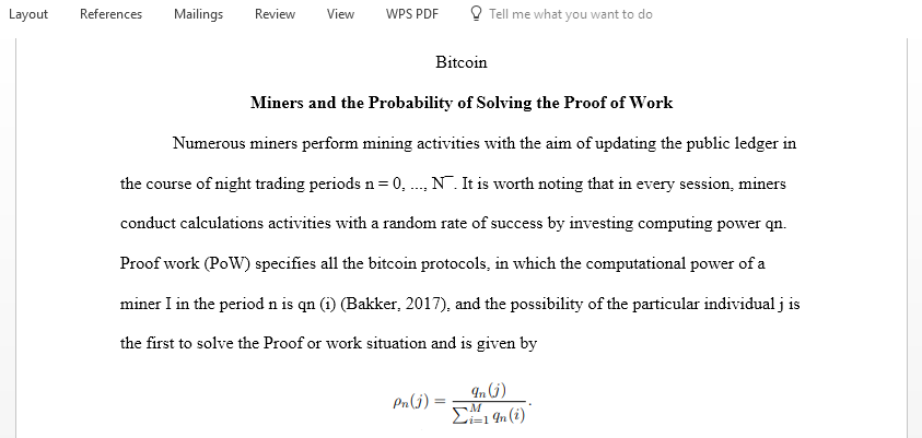 Bitcoin thesis paper