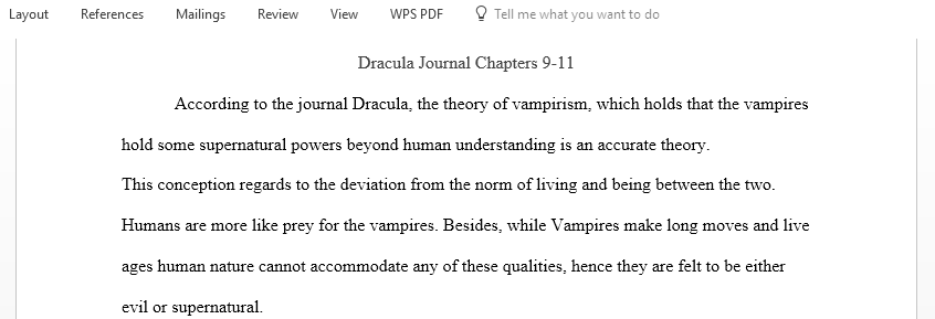 Dracula Journal Chapters 9-11