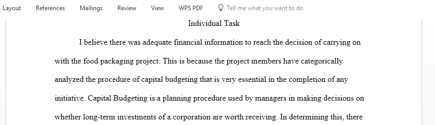 Respond to the following scenario on computation of Net Present Value and Internal Rate of Return with your thoughts and comments