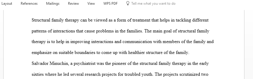 Summarize the key points of both structural family therapy and strategic family therapy