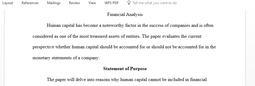 Financial analysis