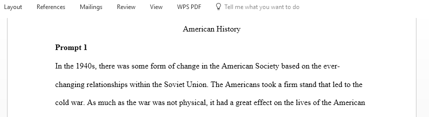 How did the Cold War change American foreign and domestic society