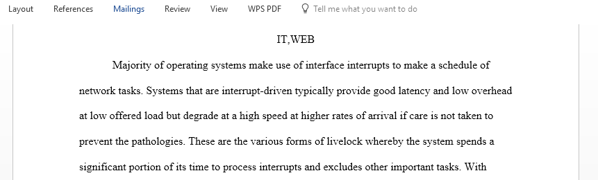 Research the problem of livelock in a networked environment