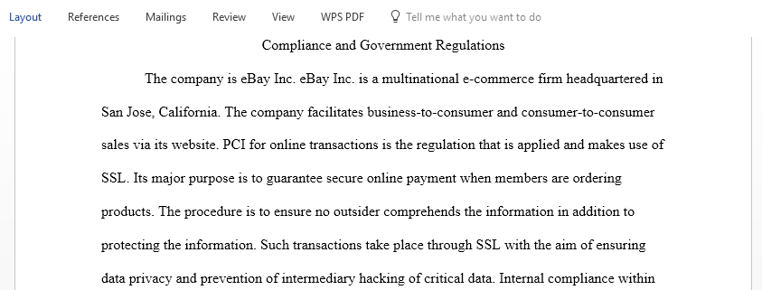 Organizations and IT Professionals compliance and governance regulations