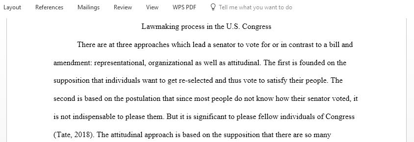  Write a review summarizing the congressional literature on what motivates members of Congress