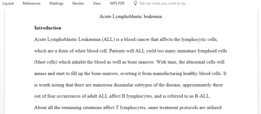 Assessment and evaluation of HIV affects on cd4 and cd8 expression with Acute Lymphoblastic leukemia patient