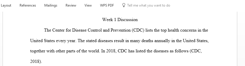 In your opinion what are the Top five public health problems in the US or internationally and why did you choose these