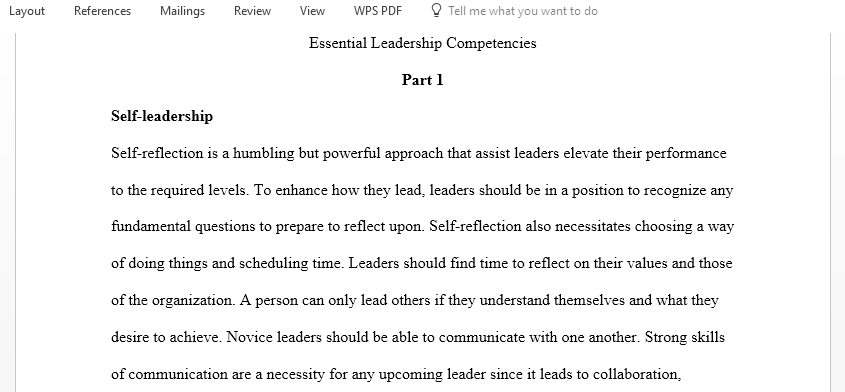 Essential Leadership Competencies