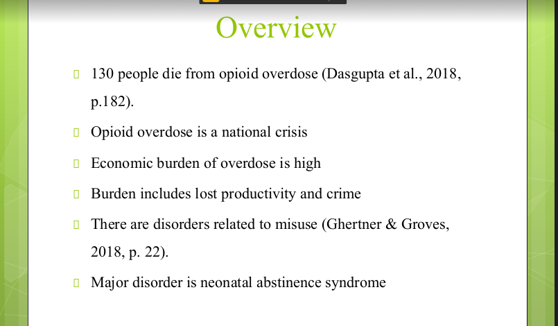 Opiod crisis power point presentation