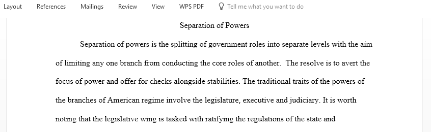 Based on this weeks readings of the different institutions what are checks and balances