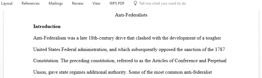 Using quotes from the Federalist and Anti-Federalist Papers write an opinion article for a newspaper or create a speech podcast to convince people in your state to agree with your position
