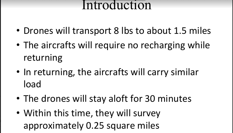 This Request for Proposal is for the design of an unmanned aerial vehicle and the corresponding unmanned aircraft system capable of being a multipurpose tool for a farmer