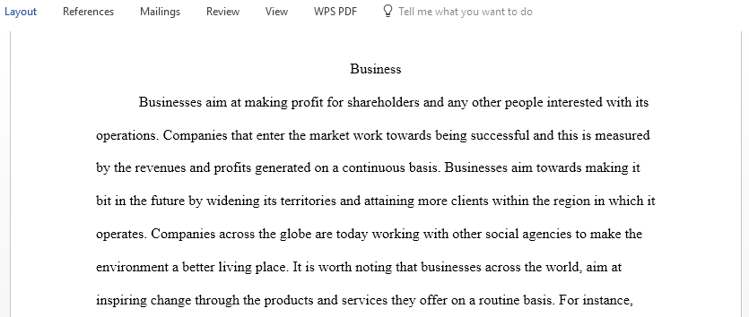  What is the purpose of a business