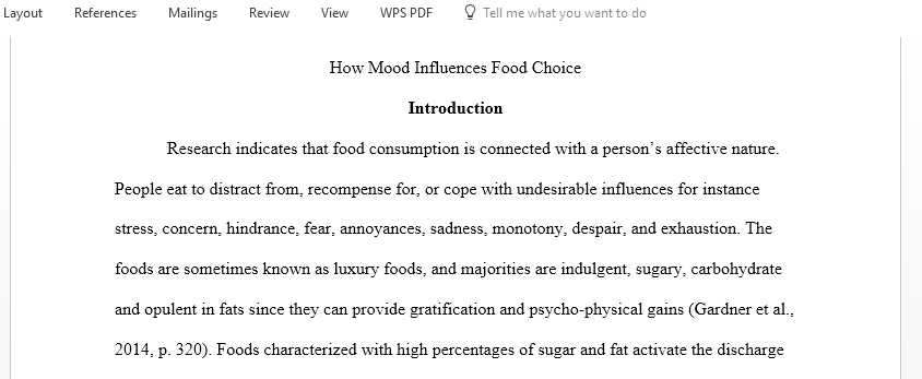 How Mood Influences Food Choice