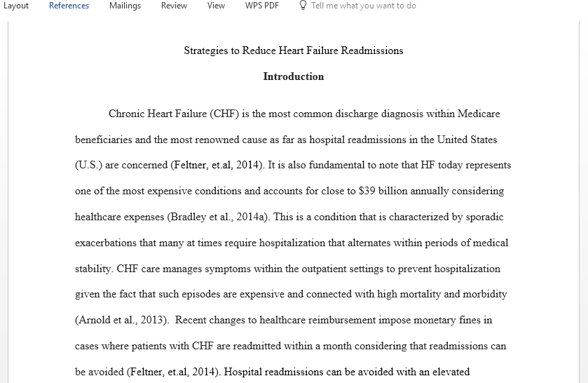  Discuss the Discharge Strategies to Reduce Heart Failure Readmissions