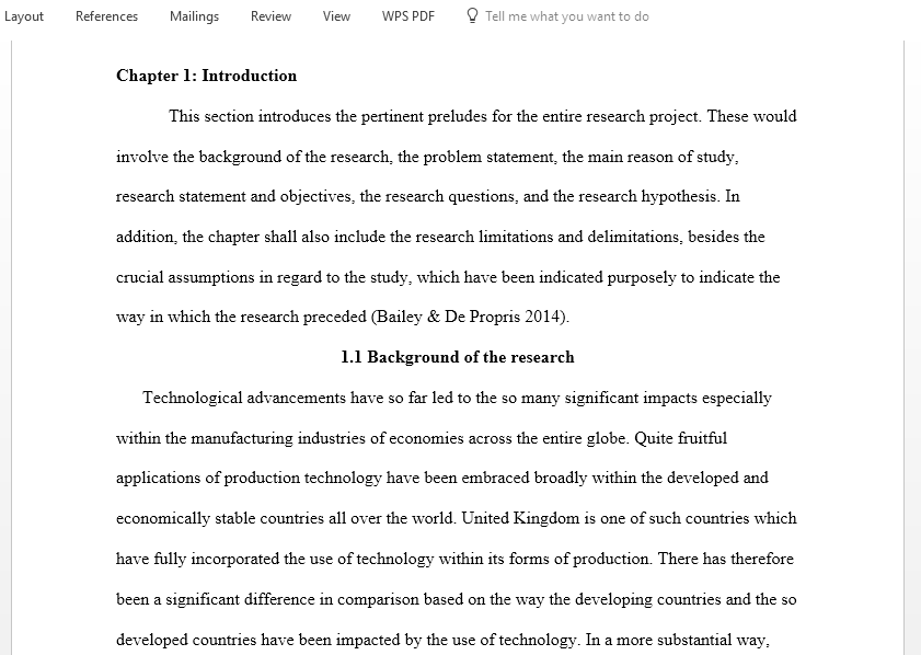 The role of technology on production efficiency