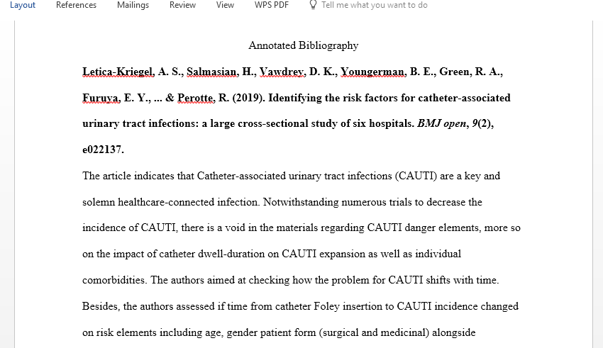 In critical care how does the insertion of a Foley catheter and time the catheter is left in impact CAUTIS