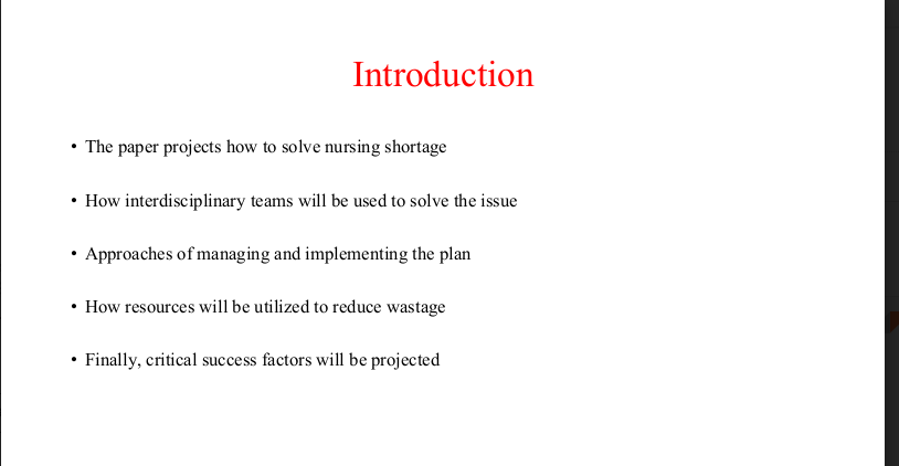 Create a PowerPoint presentation for one or more stakeholder or leadership groups to generate interest and buy-in for the plan proposal you developed for the third assessment