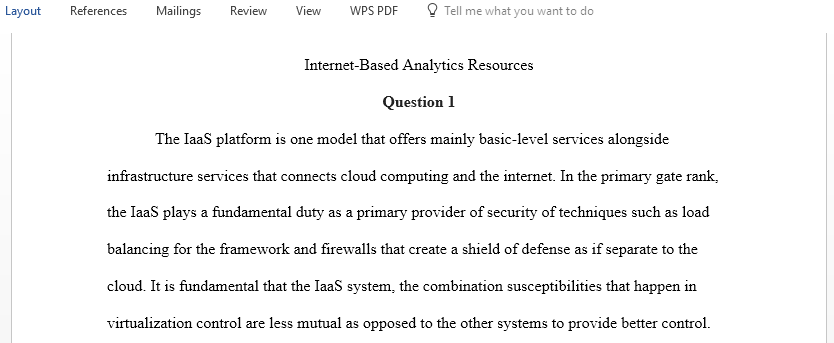 Internet Based Analytics Resources