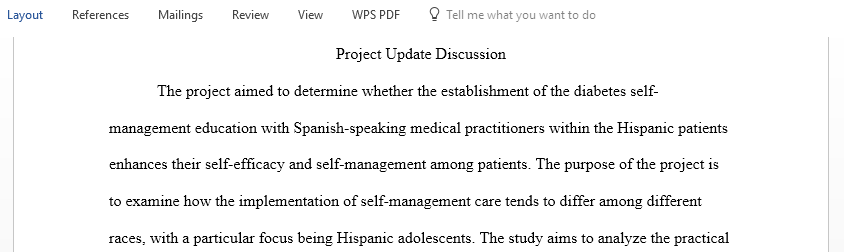 Determine whether the establishment of the diabetes self-management education with Spanish speaking medical practitioners within the Hispanic patients enhances their self-efficacy and self-management among patients