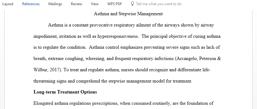 Asthma and Stepwise Management