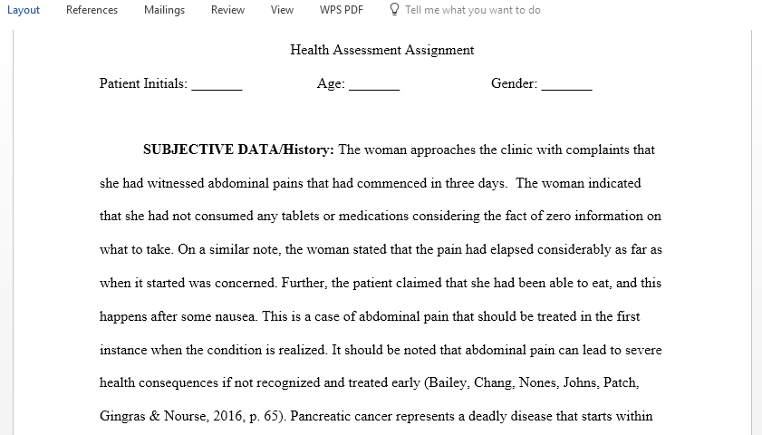 Analyze a SOAP note case study that describes abnormal findings in patients seen in a clinical setting