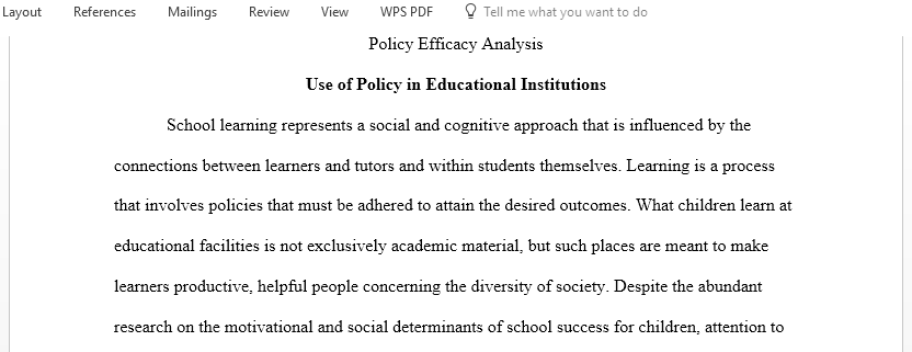 Describe research on the use of policy to address an educational institution accommodating a social trend or technology from the 