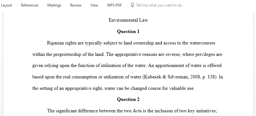 Explain appropriative water rights