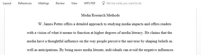 Communications and Media Research Methods Weekly Reflection Paper