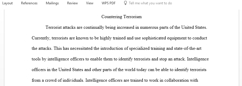 Security measures for Countering Terrorism