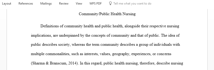 Basics of public and community health