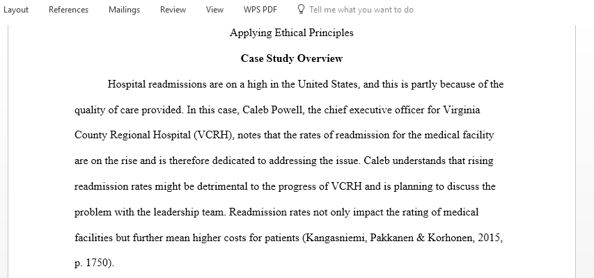 Develop a solution to a specific ethical dilemma faced by a health care professional by applying ethical principles