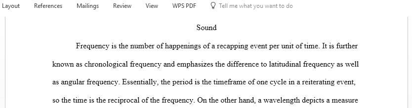 Differentiate frequency wavelength loudness and pitch