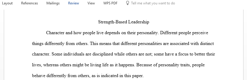 Write a paper on your StrengthsFinder Assessment Results
