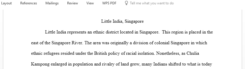 Write an opinion piece for a newspaper that connects the concept of place making with an old residential area in Singapore