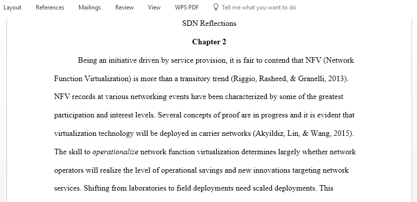 Software Defined Networking reflection paper
