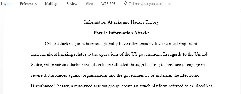 Identify which type of information attack poses the greatest threat to the United States and its citizens