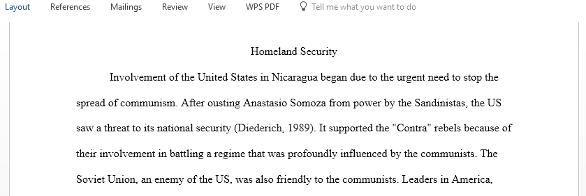 In the 1980s why was the US involved in Nicaragua and why did we support the Contras