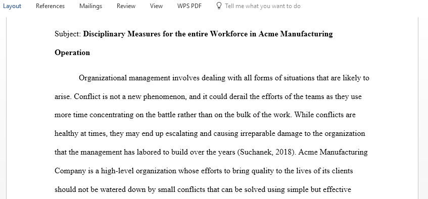 Write a memo to the General Manager that provides your responses regarding hostility between employees