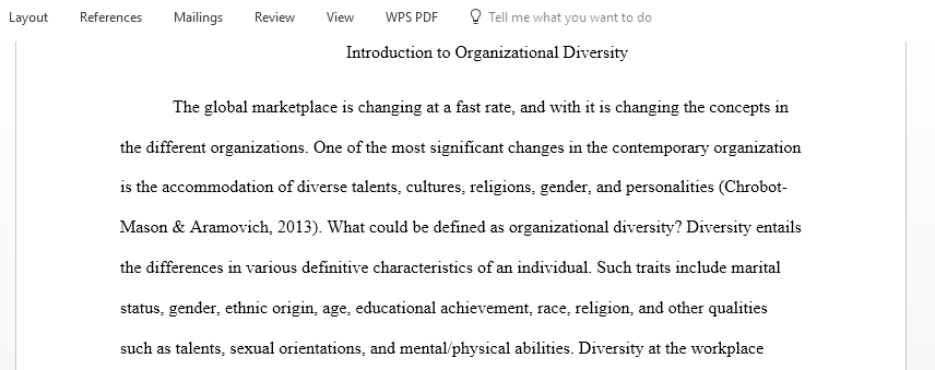 Describe importance of diversity in or outside sox organization and how it affects culture