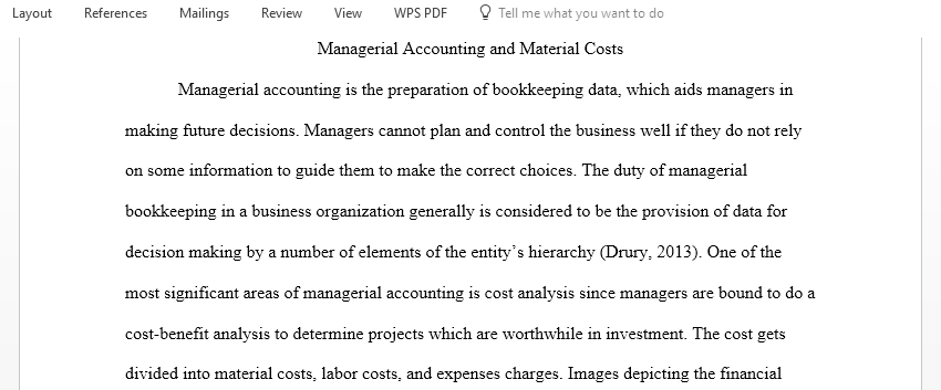 Discuss the importance of material costs in managerial accounting