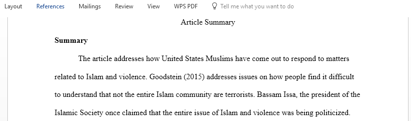 US Muslims Reach Out to Address Questions on Islam and Violence article summary