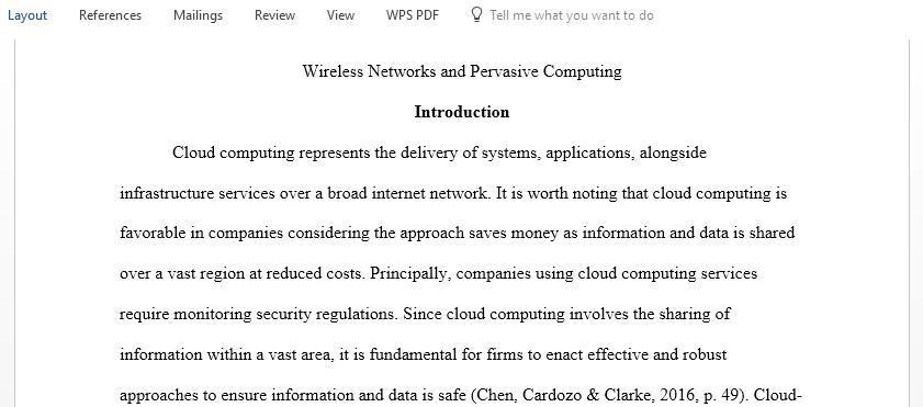 Discuss Wireless Networks and Pervasive Computing