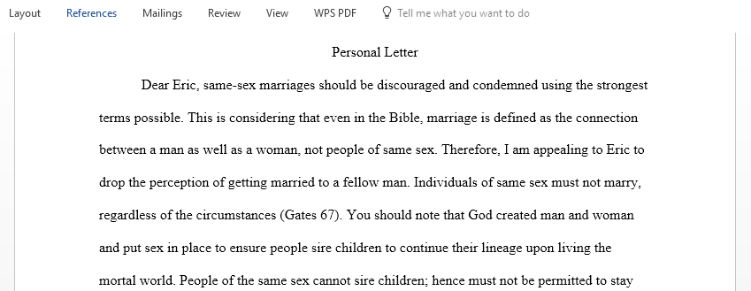 Construct a letter focused on persuading the reader to change his or her stance or opinion