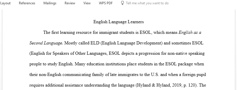 Provide of at least three community resources that support English acquisition for immigrant families in your community