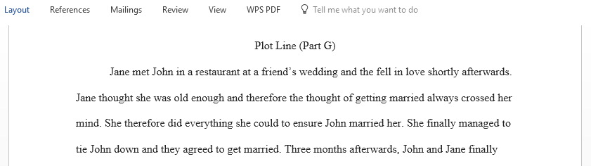 Use the various plot development techniques described by Margaret Atwood in Happy Endings to create your own plot line