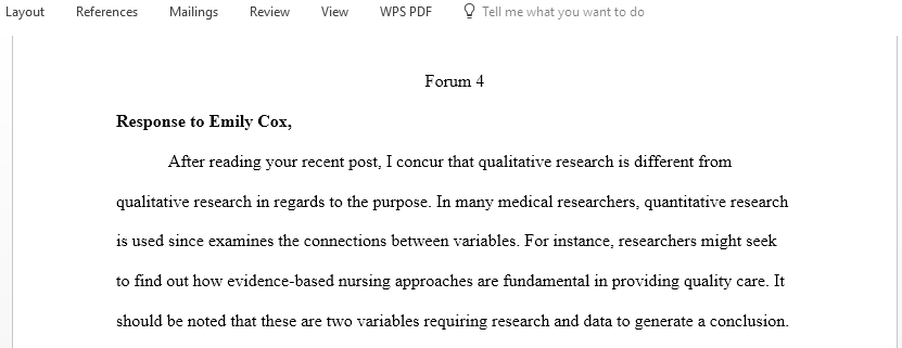 Reply to the discussion on What is Quantitative Research 